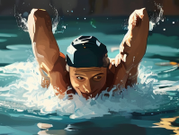 游泳锻炼，水中的健身艺术，健身，探索游泳锻炼的益处与艺术